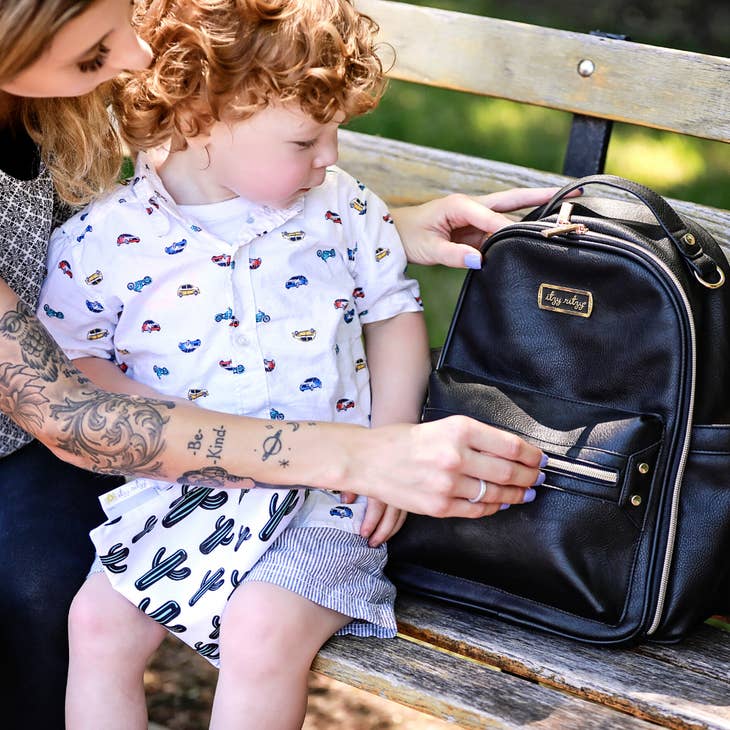 Black Itzy Mini™ Diaper Bag Backpack