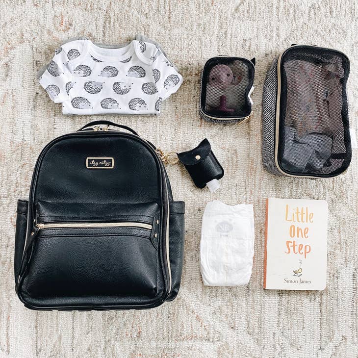 Black Itzy Mini™ Diaper Bag Backpack